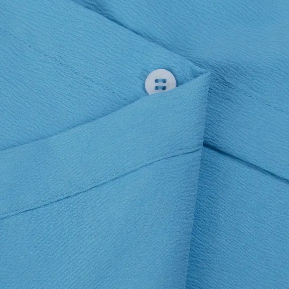 Sky blue 2 piece pants suit - Picture 8 of 11